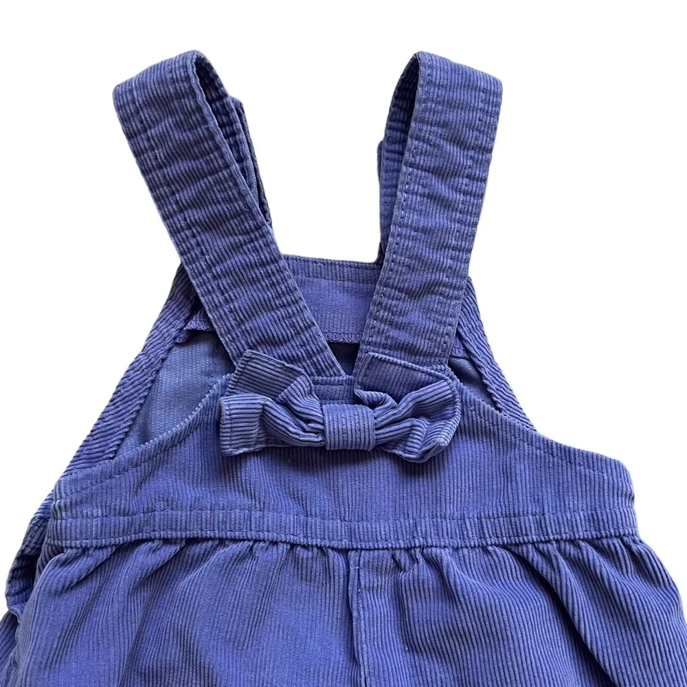 Oshkosh B’Gosh Vintage Bib Overalls Purple Corduroy Baby 12 Months Union Tag USA - Picture 7 of 7